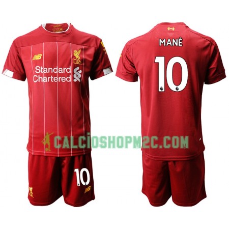 Liverpool MANE 10 Bambino Maglia Prima 2019/2020 Manica Corta (+ Pantaloncini)